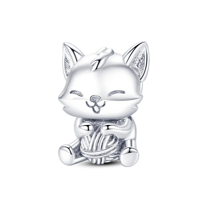 Vivolux | 925 Silber Goldener Leopard Charms Perlen Bunte Chamäleon Nashorn Löwe Skarabäus Katze Anhänger Passend für Original Pandora Armband Schmuck