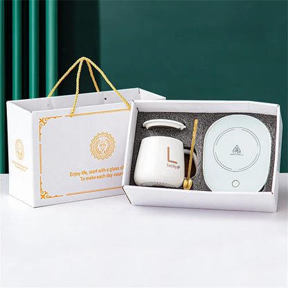 Smart Keramik Becher Heizung Tasse Untersetzer Wärmer Thermostat Kaffee Heizung Elektrische Becher Set Milch Tee Heizung Wasser Home Office Geschenk