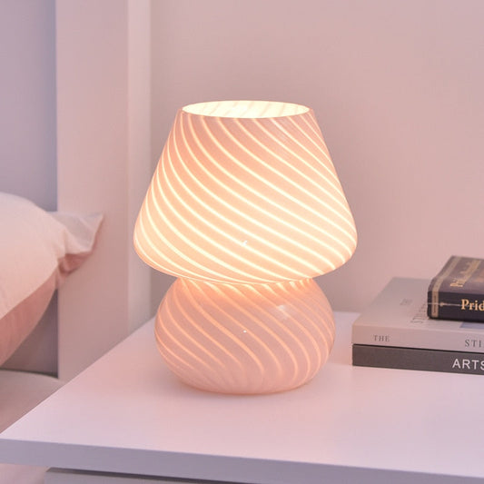 Vivolux | LED-Schreibtischlampe in Pilzform aus Glas
