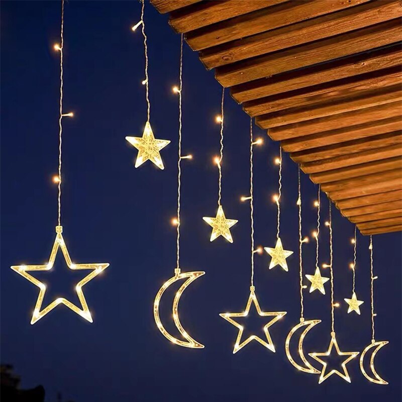 Vivolux | Solar Moon Star Lampe LED Lichterkette Dekoration