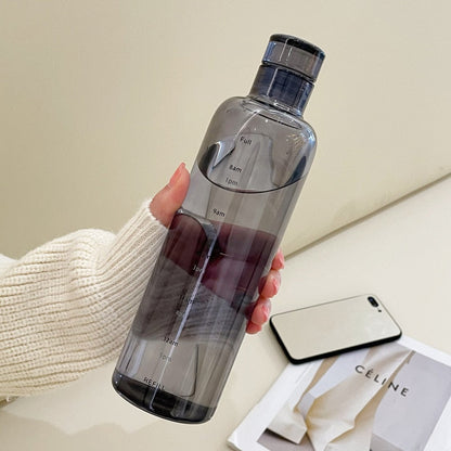 Vivolux | Zeit-Skalen hitzebeständige Glas Wasserflasche