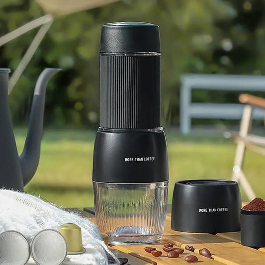 Vivolux | Tragbare Kaffeemaschine 18 Bar, Handdruckbetrieb, ZZUOM CM101, Kompakte Extraktion für Outdoor-Camping-Reise-Nutzung