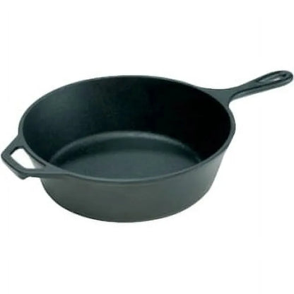 Vivolux | Lodge Gusseisen 10,25" / 3,2 Liter Gewürzte Tiefe Bratpfanne