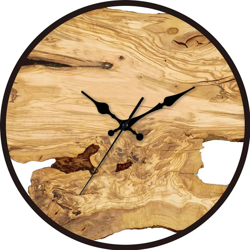 Vivolux | Geräuschlose Wanduhr aus Acryl und Holz