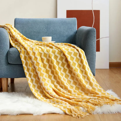 Vivolux | Nordic Style Dick Gestrickte Decke