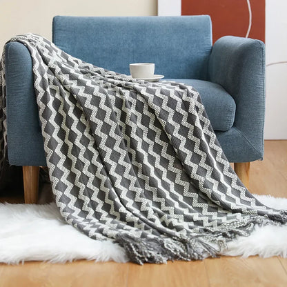 Vivolux | Nordic Style Dick Gestrickte Decke