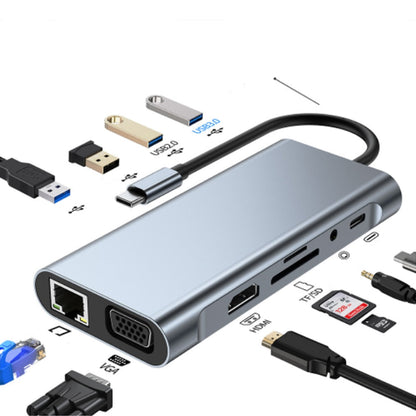 Vivolux | Thunderbolt 3 USB-C Hub mit HDMI, PD, SD/TF für MacBook Air M1 und iPad Pro