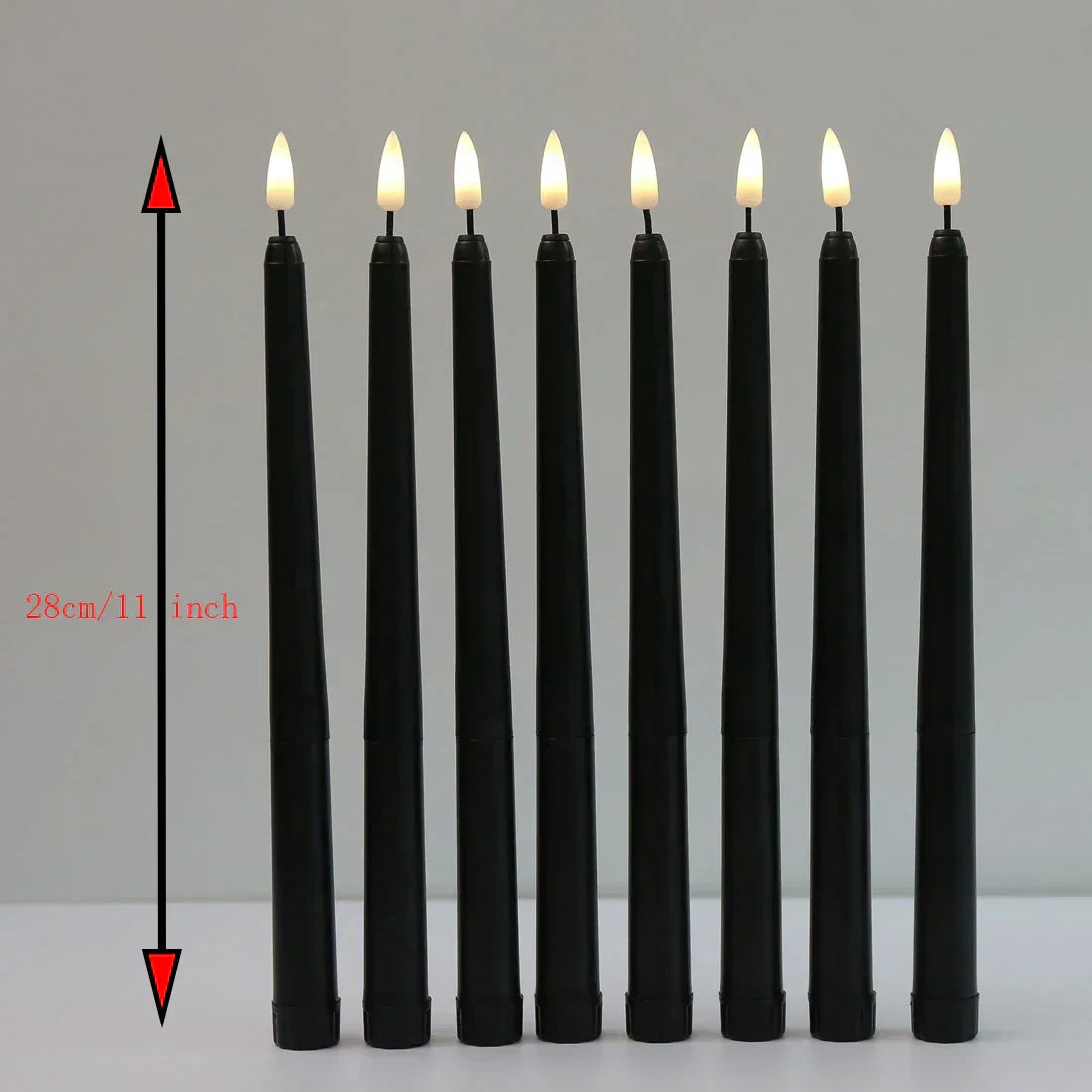 Vivolux | Frendorf - Schwarze LED-Teelichter ohne Flamme mit Fernbedienung für eine unvergessliche Atmosphäre