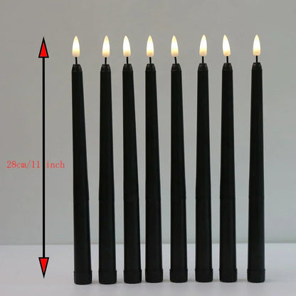 Vivolux | Frendorf - Schwarze LED-Teelichter ohne Flamme mit Fernbedienung für eine unvergessliche Atmosphäre
