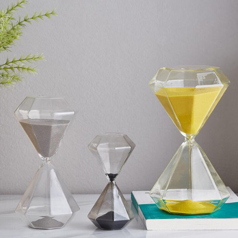 Vivolux | 5–60 Minuten Diamantsanduhr, Sanduhr, Sanduhr, Kindergeschenk, Sanduhr, Heimdekoration, erhältlich in mehreren Farboptionen