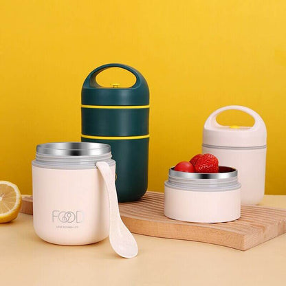 Vivolux | LunchBuddy Premium Mittagsbox | Auslaufsicher & Nachhaltig | Bento-Box mit Fächern | Ideal für Arbeit & Schule