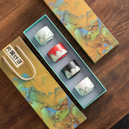 Handbemaltes Tee Set aus Porzellan mit Geschenkbox – Elegantes Teeservice für Teeliebhaber und perfekte Geschenkidee-1