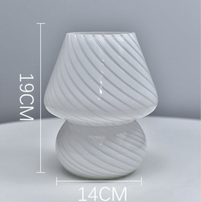 Vivolux | LED-Schreibtischlampe in Pilzform aus Glas