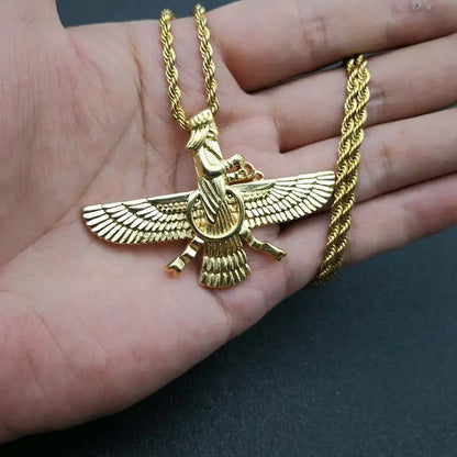 Vivolux | Zoroastrische Faravahar / Ahura Mazda Anhänger Halsketten
