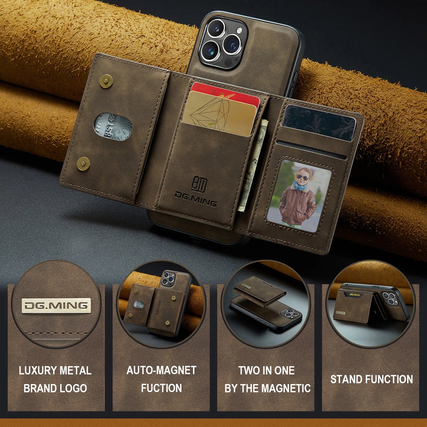 Vivolux | 2-in-1-iPhone-Hülle mit abnehmbarer Brieftasche