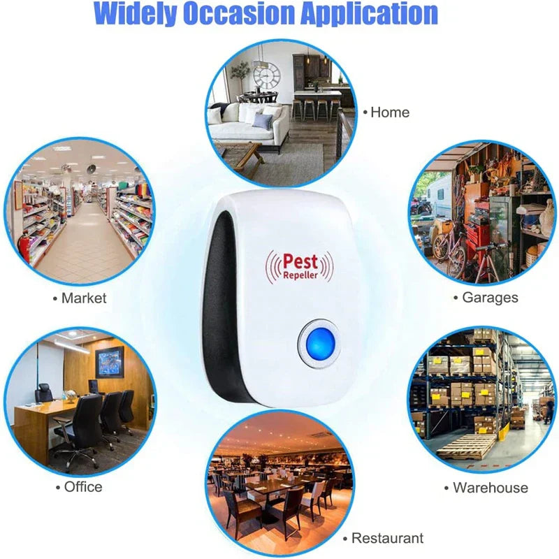 Schädlingsbekämpfung, Ultraschall, Mäuse, Kakerlaken, Insekten, Ratten, Spinnen, Mücken, Schädlingsbekämpfung, Haushalt, unerwünschte Tiere