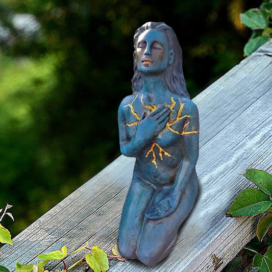 Vivolux | Heilende Göttin Skulptur: Harz abstrakt