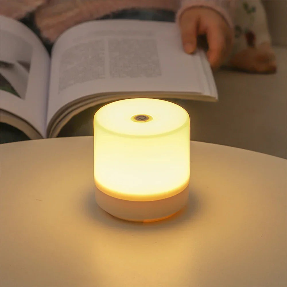 Vivolux | Kreative USB Nachttischlampe - Touch-Dimmung LED Nachtlicht für Schlafzimmer & Studentenwohnheim