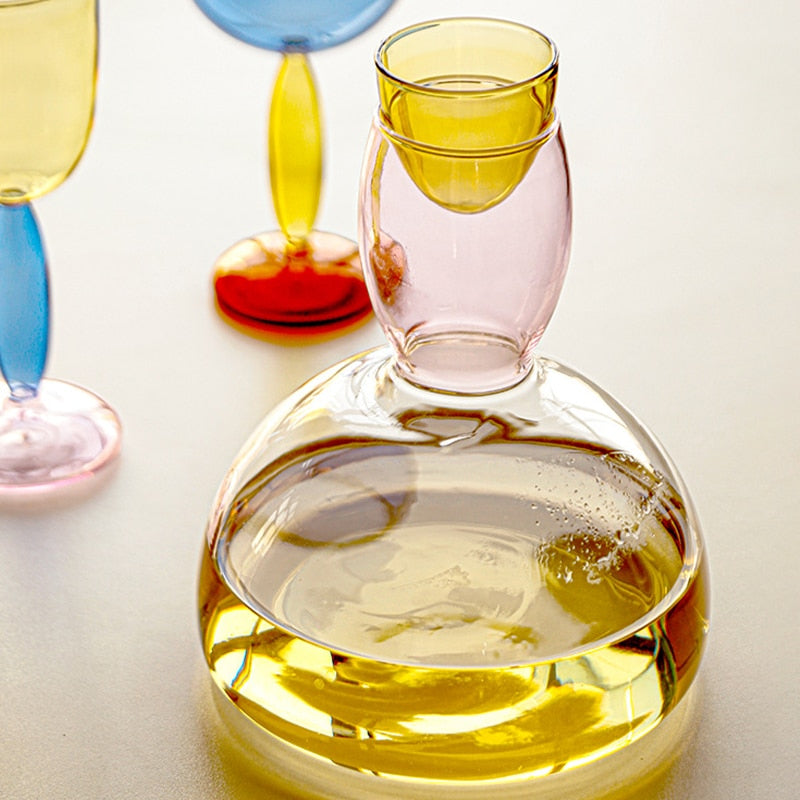 Vivolux | Kelch und Karaffe aus farbigem Glas von Phillips