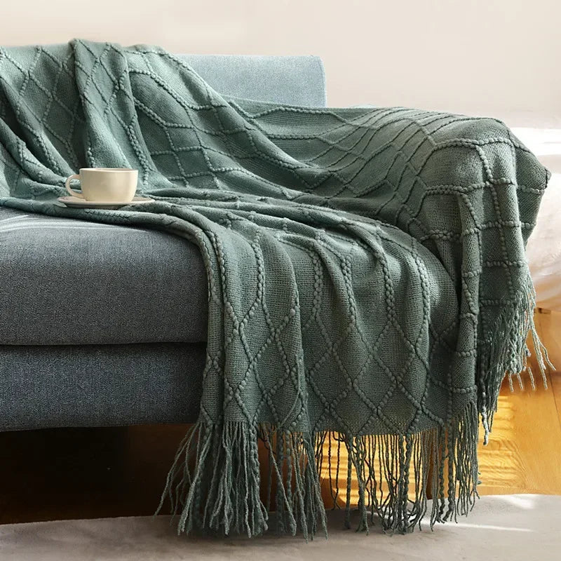 Vivolux | Nordic Style Dick Gestrickte Decke