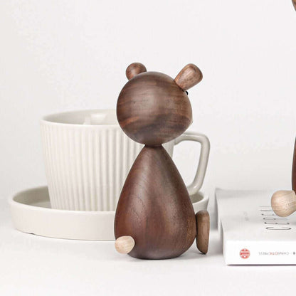 Vivolux | Dänische Holzbraune Bärenfamilie Ornamente