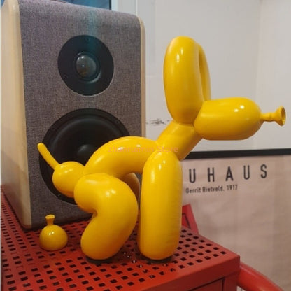 Vivolux | Ballonhund Skulptur, Ballon Kunst Statue, Mini Sammlerstück Figur, Wohnkultur, Harzfigur, Schreibtischaccessoires, Zimmerdekoration