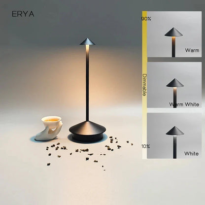 Vivolux | Wiederaufladbare Tischlampe Kreative Esszimmer Touch Led Pina pro Tischlampe Hotel Bar Kaffee Schreibtischlampe Dekorative Schreibtischlampe