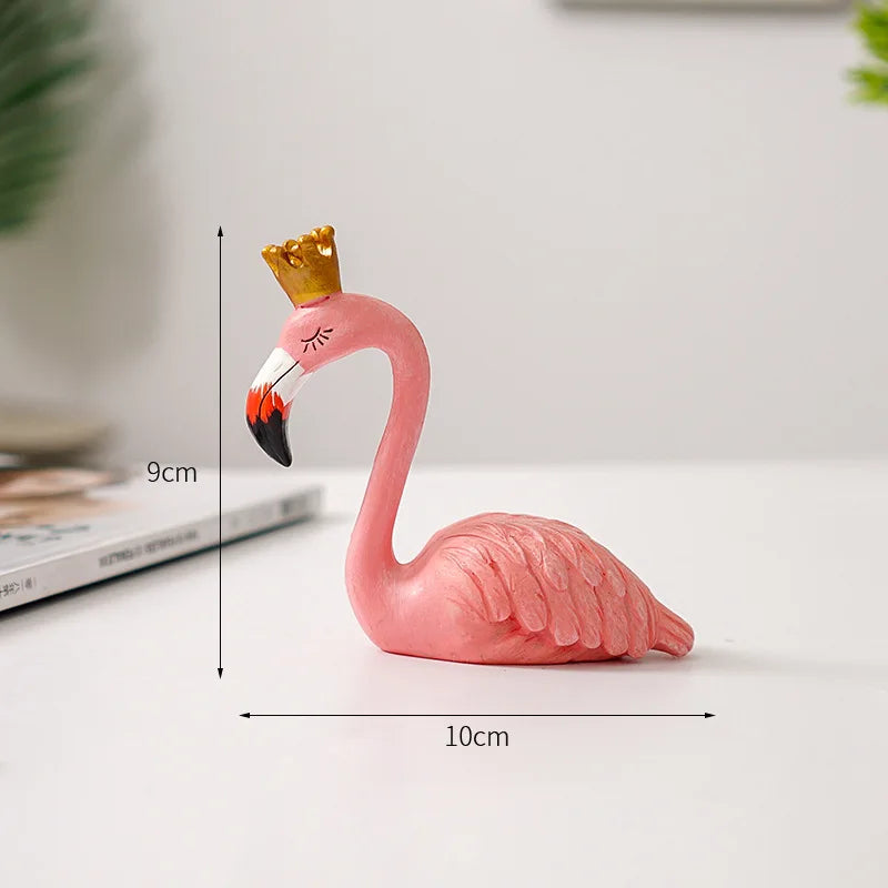 Vivolux | Nordic Flamingo Figurine Figure Statue Sculpture Living Room Office Wedding Party Ornaments Home Decor Decoration Accessories