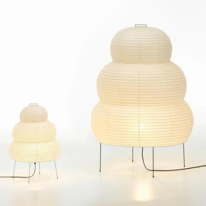 Vivolux | Japanische Wabi-Sabi-Stativstehlampe Schlafzimmer Nachttisch Wohnzimmer Esszimmer Studie Loft Dekor Schreibtischlampe Weiße Reispapier Tischlampe