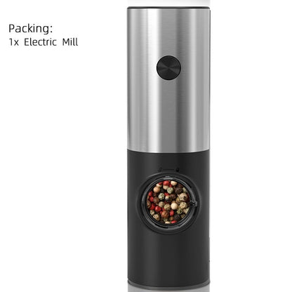 Vivolux | Elektrische automatische Pfeffer- und Salzmahlmaschine mit LED-Licht und einstellbarem Mahlgrad - Perfekt für die Küche oder das Restaurant