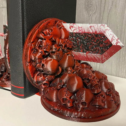 Vivolux | Berserk Buchstützen Wütende Buchstützen Drachenjäger Harz Handwerk Studienkunst Dekoratives Ornament Zuhause Schreibtisch Bücherregal T4z7