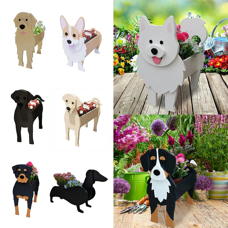 Vivolux | Blumentopf - Pawsome - Hundepflanzgefäß - Verschiedene Rassen
