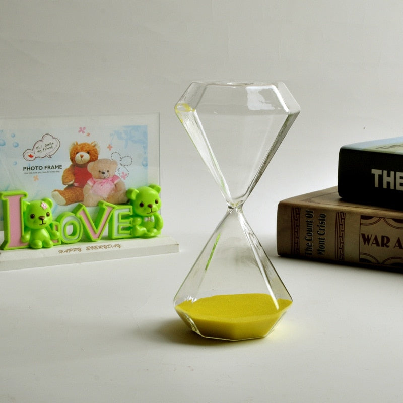 Vivolux | 5–60 Minuten Diamantsanduhr, Sanduhr, Sanduhr, Kindergeschenk, Sanduhr, Heimdekoration, erhältlich in mehreren Farboptionen