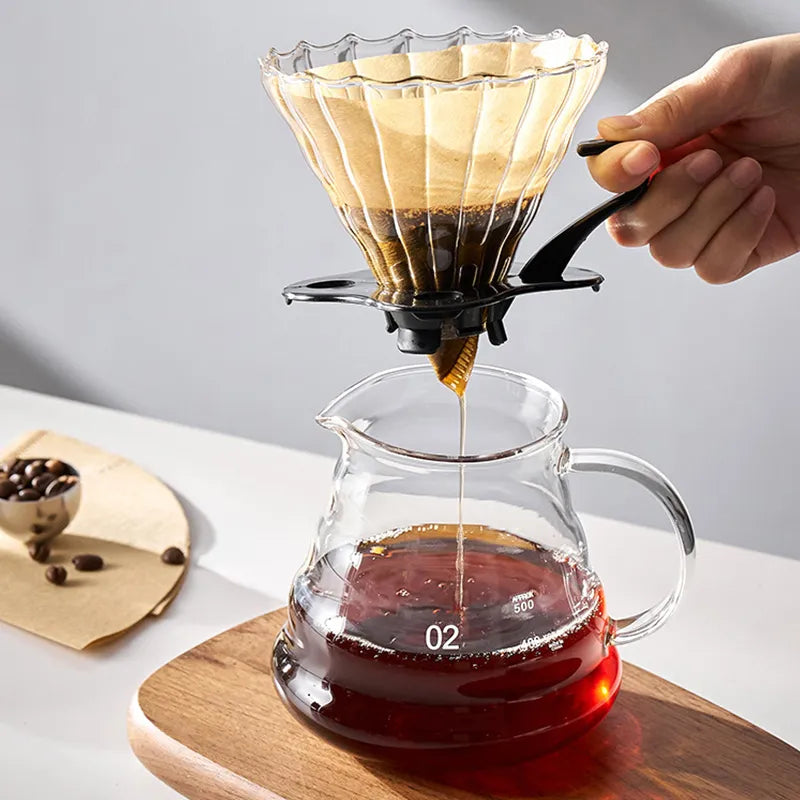 Vivolux | GIANXI Hand Punch Kaffeekanne Mit Deckel Tropf Schwanenhals Auslauf Kaffee Wasserkocher Lange Öffnung Kaffeemaschine Kaffee Zubehör