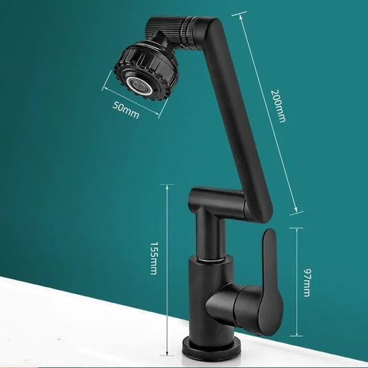 Vivolux | Spritzwassergeschützter mechanischer universeller drehbarer Arm Wasserhahn
