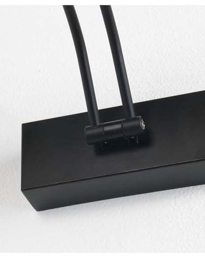 Vivolux | 80-100cm LED Wandlampe - Moderne schwarze/silberne Wandleuchte für das Badezimmer, innen montierte Bildleuchte