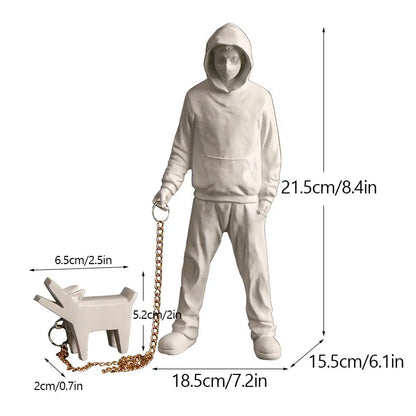 Vivolux | Artify Banksy Skulpturensammlung | Blume Werfer & Ballon Mädchen | Pop Art Figuren | Moderne Büro- & Heimdekoration