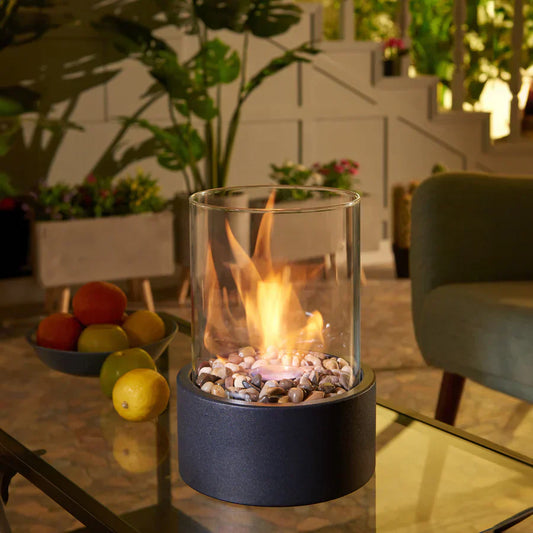 Vivolux | Tragbare Feuerschale für eine gemütliche Atmosphäre | Elegante & moderne Tisch-Feuerschale - Shakti