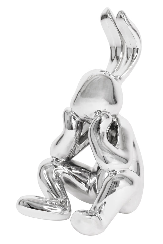 Vivolux | Sitzender Chrome Hase