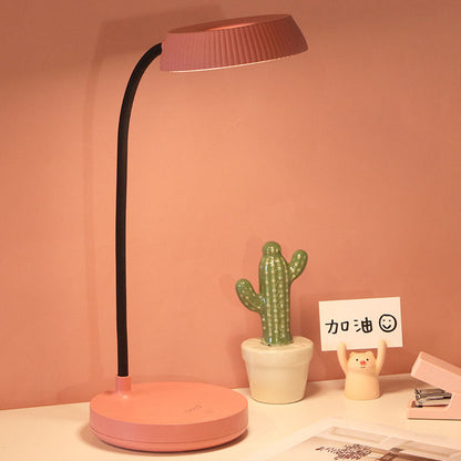 Vivolux | Nordic Minimalist Rundplatte LED Touch Augenschutz USB Schreibtischlampe