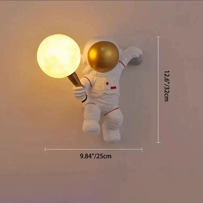 Vivolux | CosmoBuddy Astronaut Wandlampe | Kreatives Design | Resin & ABS | LED Schlafzimmerlicht