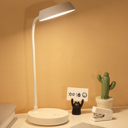 Vivolux | Nordic Minimalist Rundplatte LED Touch Augenschutz USB Schreibtischlampe