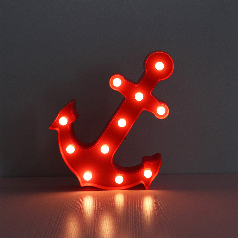 Vivolux | Skandinavische moderne Boot Anker ABS Batterie LED Wand Sconce Lampe