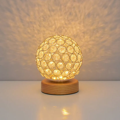 Vivolux | Modern Minimalist Runde USB wiederaufladbare LED Nachttischlampe