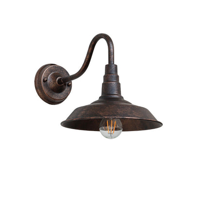 Vivolux | Noctura Classic Wandlampe | Vintage Design | Eisenrahmen mit Rundem Glasschirm | 1-Licht Esszimmerbeleuchtung