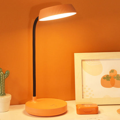 Vivolux | Nordic Minimalist Rundplatte LED Touch Augenschutz USB Schreibtischlampe