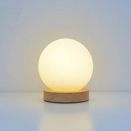 Vivolux | Modern Minimalist Runde USB wiederaufladbare LED Nachttischlampe