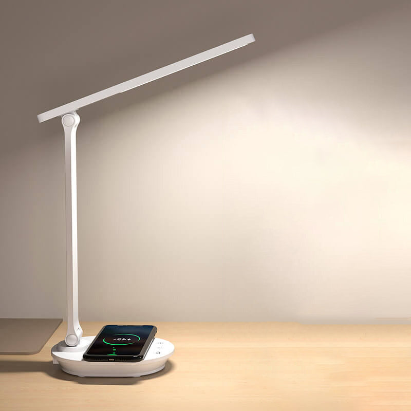 Vivolux | Moderne doppelte faltbare Augenpflege kabellose wiederaufladbare LED Schreibtischlampe