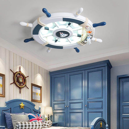 Vivolux | NautiGlow Kinderzimmer LED Deckenlampe | Segelboot-Design | Cartoon-Stil | Stimmungsvolle Beleuchtung
