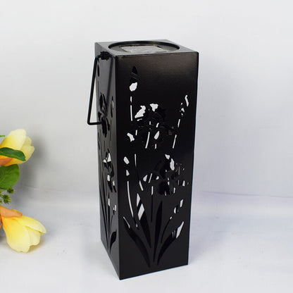 Vivolux | Solar Butterfly Rose Muster Hohle Säule LED Außen wasserdichte dekorative Lampe